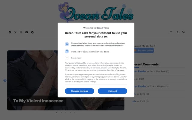 Screenshot of oceanstale.com