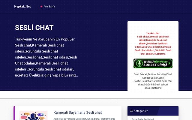 Screenshot of hepkal.net