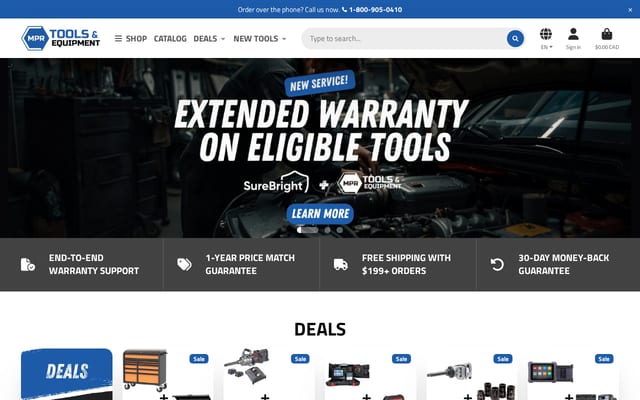 Screenshot of mprtools.com