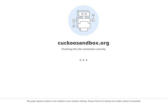 Screenshot of cuckoosandbox.org