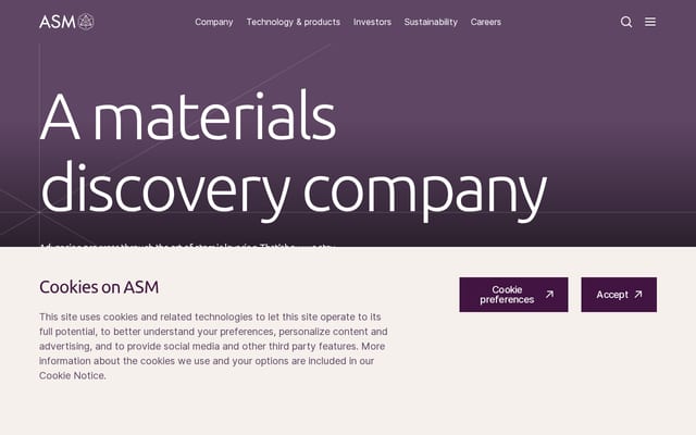 Screenshot of asm.com