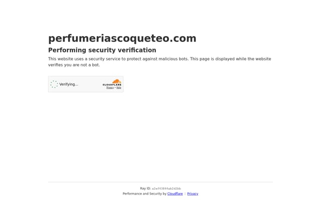 Screenshot of perfumeriascoqueteo.com