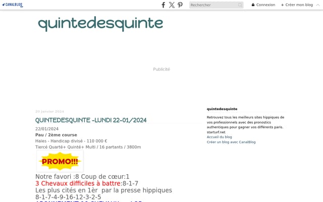 Screenshot of quintedesquinte.canalblog.com
