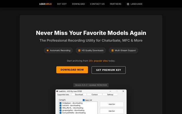 Screenshot of leakgirls.com