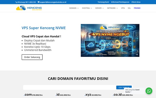 Screenshot of kencengsolusindo.co.id