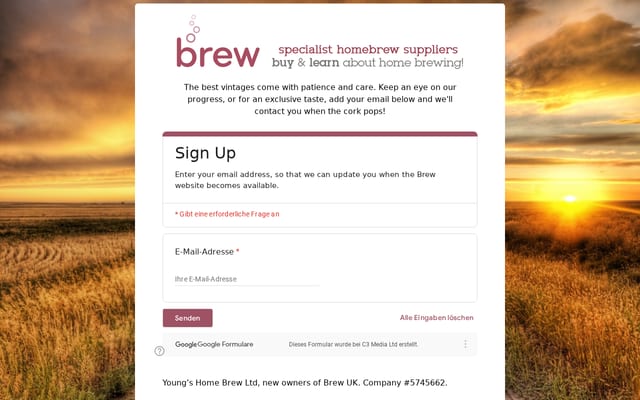 Screenshot of brewuk.co.uk