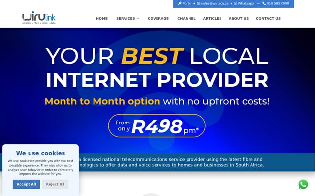 Screenshot of wiru.co.za