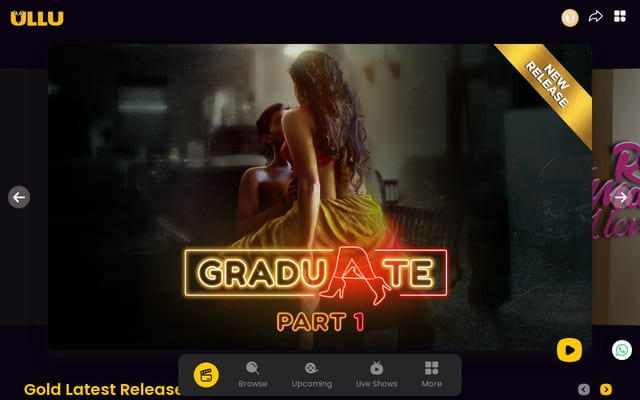 Screenshot of ullu.app