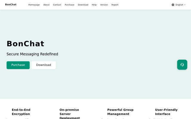 Screenshot of bonchat.app
