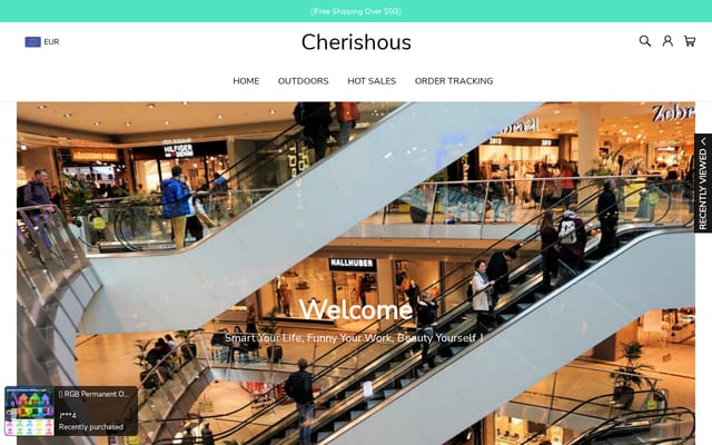 Screenshot of cherishous.com