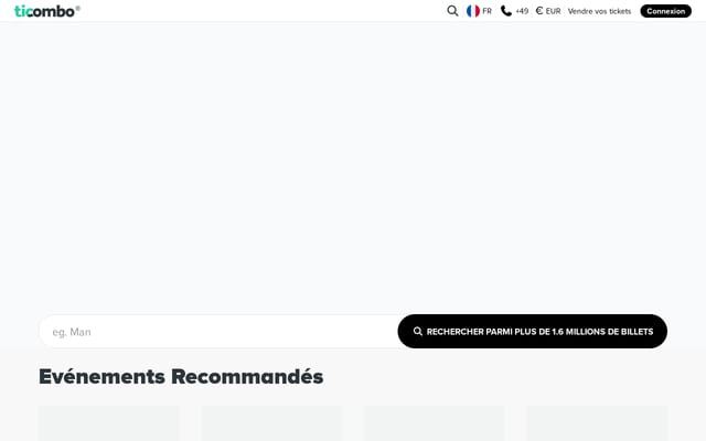 Screenshot of ticombo.com