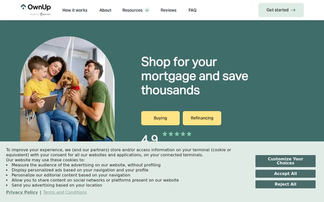 Screenshot of ownup.com