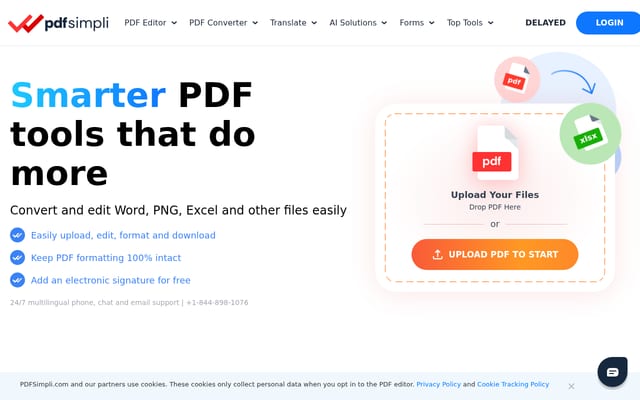 Screenshot of pdfsimpli.com