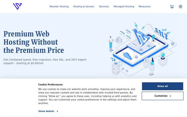 Screenshot of verpex.com