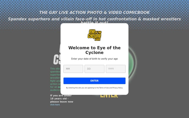 Screenshot of eyeofthecyclone.com