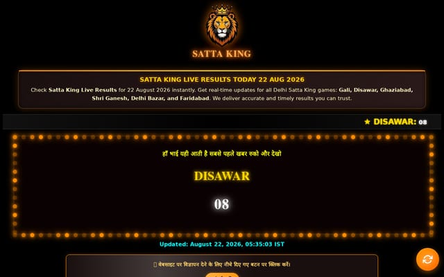 Screenshot of satta-fast.com