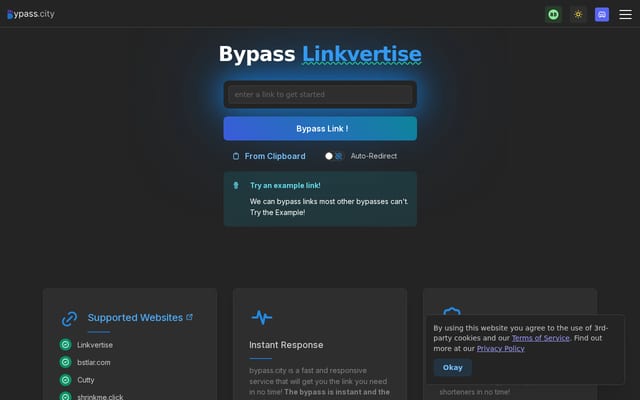 Screenshot of bypass.city