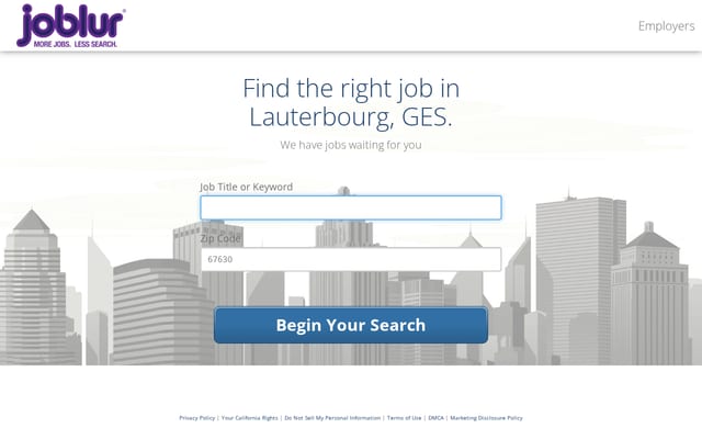 Screenshot of joblur.com