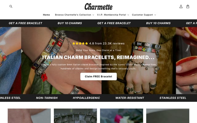 Screenshot of charmette.shop