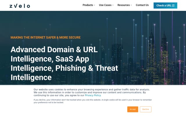 Screenshot of zvelo.com