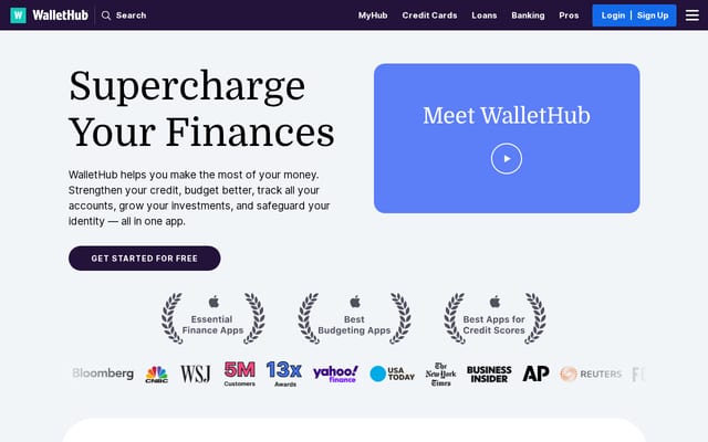 Screenshot of wallethub.com