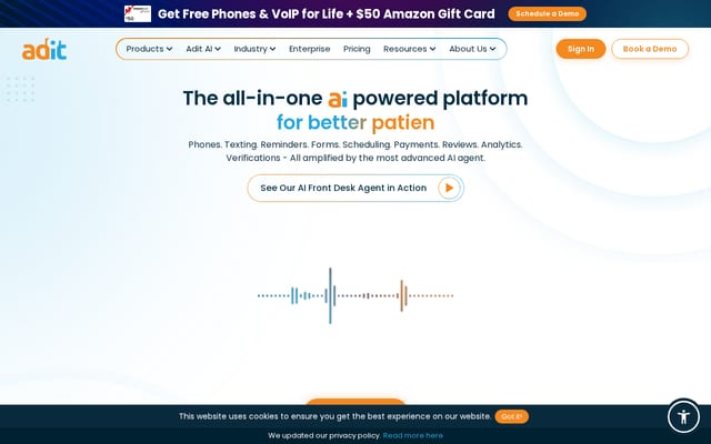 Screenshot of adit.com