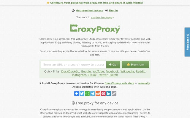 Screenshot of croxy.org