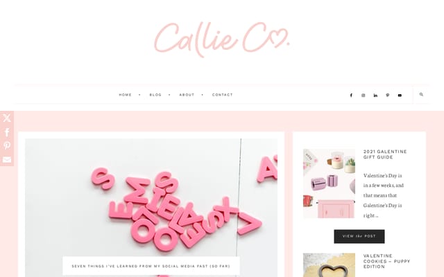 Screenshot of callie.co