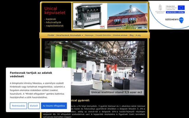 Screenshot of homor.hu