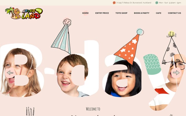 Screenshot of neverlandplayground.co.nz