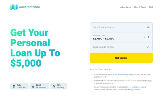 Screenshot of walletantenna.com