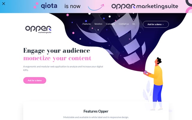 Screenshot of qiota.com