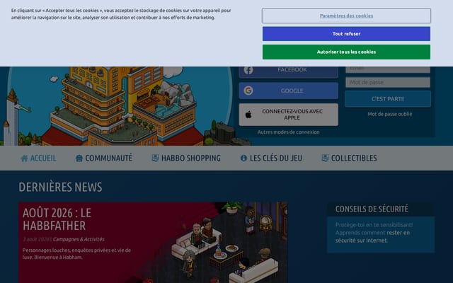 Screenshot of habbo.fr
