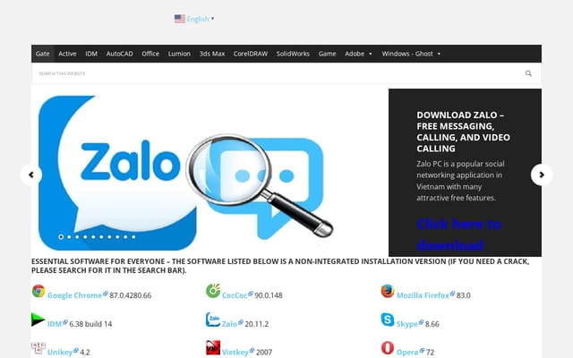 Screenshot of fullcrack.vn