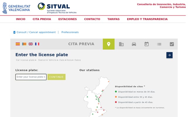 Screenshot of citaitvsitval.com