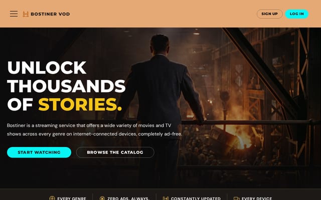 Screenshot of bostiner.com