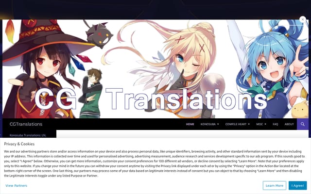 Screenshot of cgtranslations.me