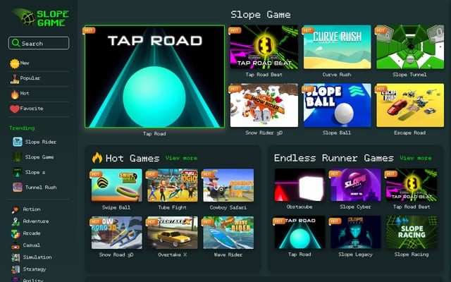 Screenshot of slopegame.net