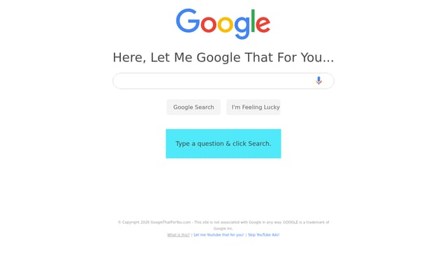 Screenshot of googlethatforyou.com