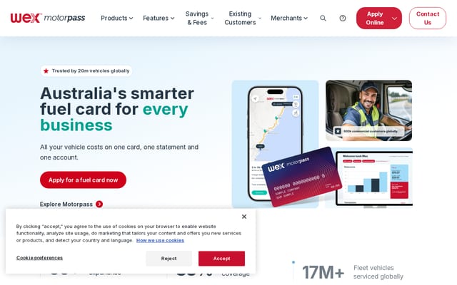 Screenshot of motorpass.com.au