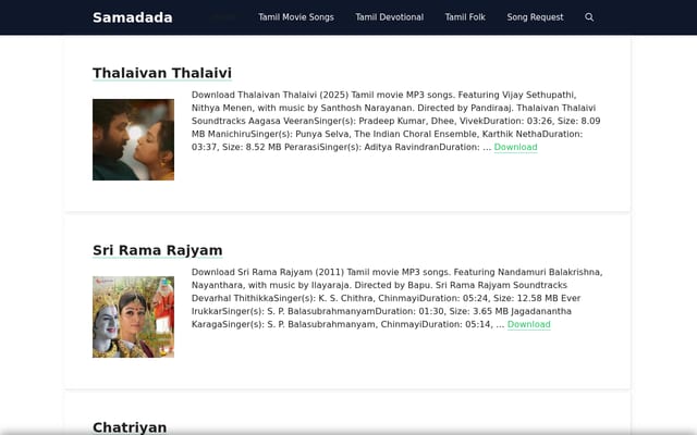 Screenshot of samadada.com