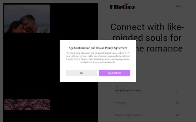 Screenshot of flirtico.com