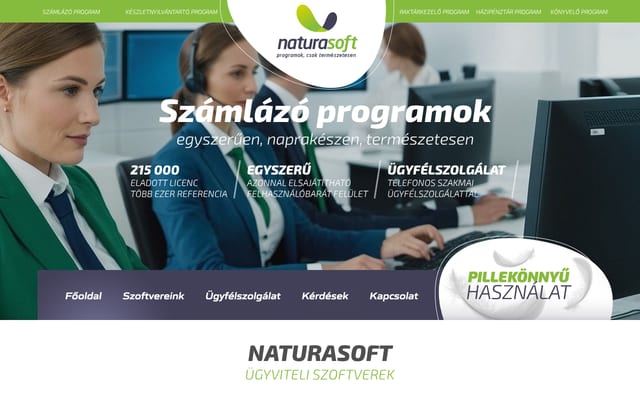 Screenshot of naturasoft.hu