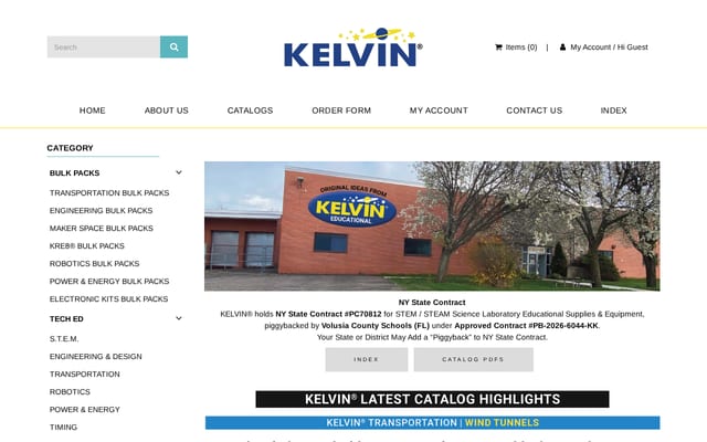 Screenshot of kelvin.com