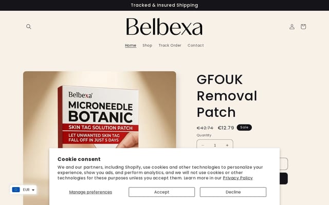 Screenshot of belbexa.com
