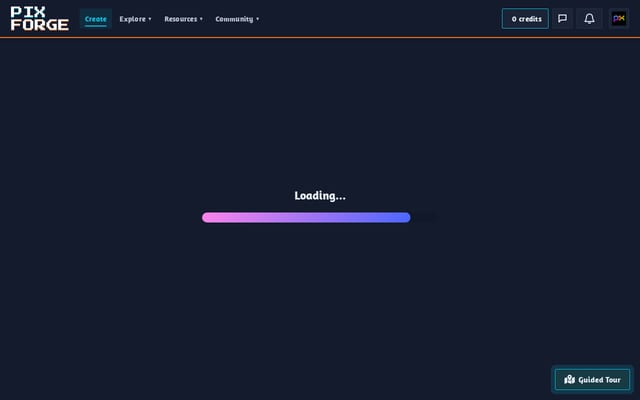 Screenshot of pixforge.ai