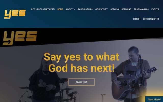 Screenshot of yes.online