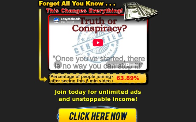 Screenshot of easycash4ads.com