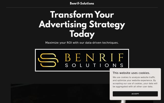 Screenshot of benrif-solutions.com