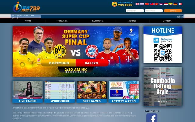 Screenshot of ibet789.net